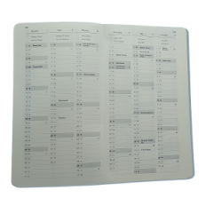 Boek kalender Dichtbij tot B6 21B Zwart KD-21B-402026