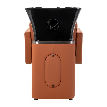 Unité de lavage coiffure Gabbiano Elda Marron — vue arrière
