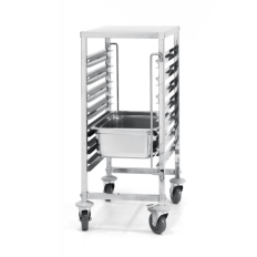 Trolley transportēšanai konteineru 7 x gn 1/1 ar darba virsmu - Hendi 810668