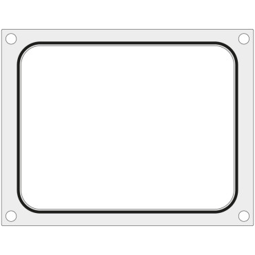 Matricos forma suvirinimo aparato Hendi ant dėklo konteinerio be skaidymo 227x178 mm - Hendi 805572