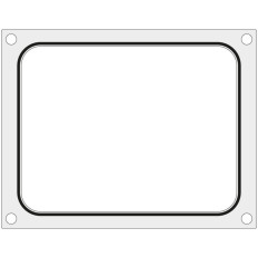 Μορφή μήτρας για μηχάνημα συγκόλλησης Hendi στο δοχείο δίσκου χωρίς να διαχωρίσετε 227x178 mm - Hendi 805572