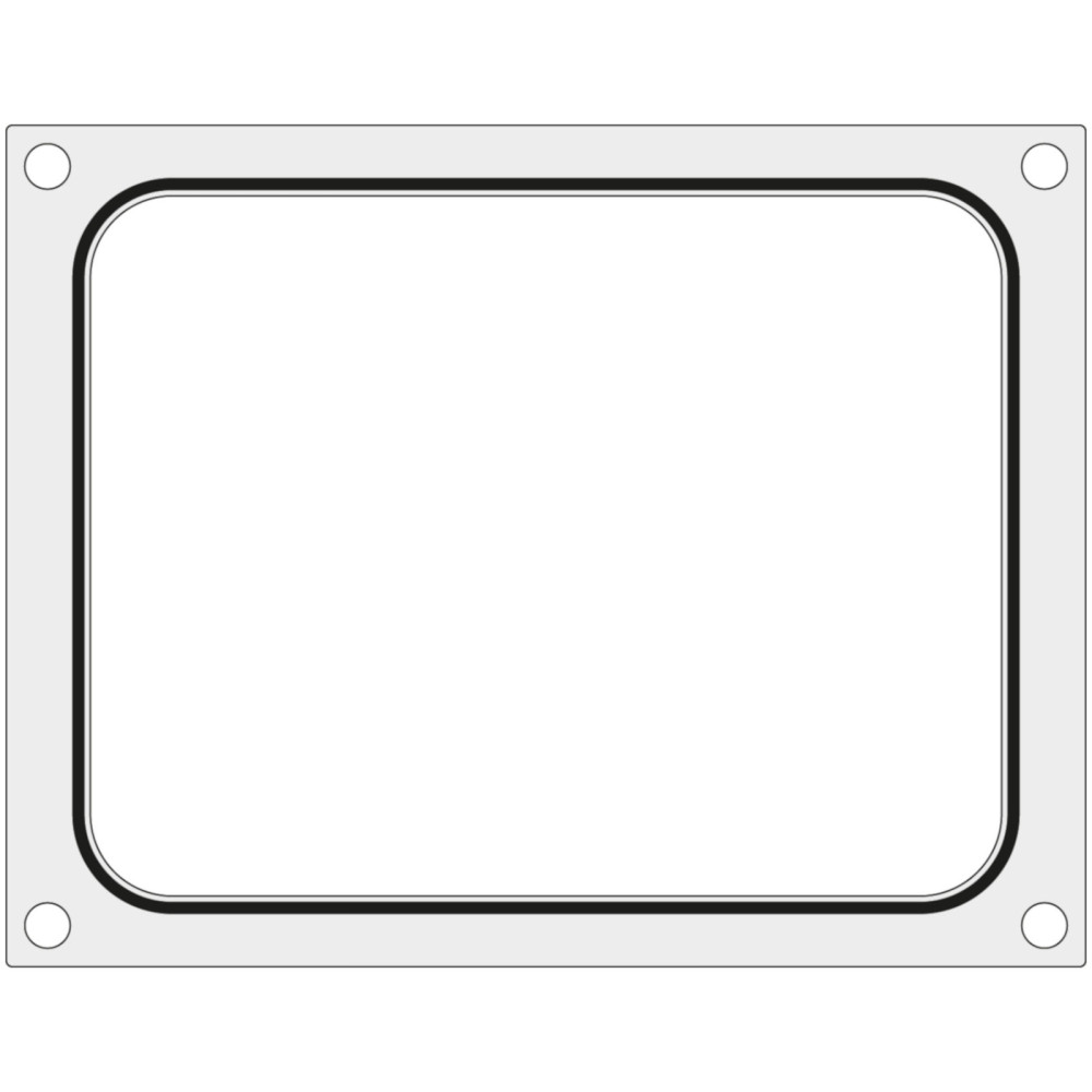 Matricas forma metināšanas iekārtai Hendi uz paplātes konteinera bez sadalīšanas 227x178 mm - Hendi 805572