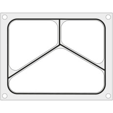 Matrixformulier voor lasmachine Hendi op een 327x178 mm-vrachtwagen - Hendi 805626