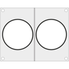 Μορφή μήτρας για μηχάνημα συγκόλλησης Hendi σε δύο δοχεία για σούπα. 115 mm - Hendi 805633