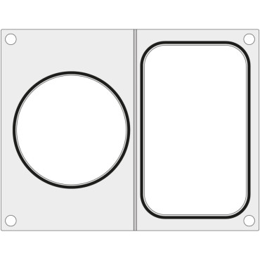 Matriz para máquina de solda Hendi Na bandeja sem dividir o recipiente 178x113 mm + WED. 115 mm - Hendi 805657