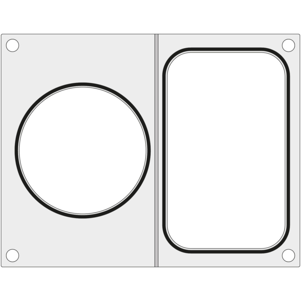 Matrica suvirinimo aparato Hendi Ant dėklo be dalijant 178x113 mm + trybai konteinerį. 115 mm - Hendi 805657