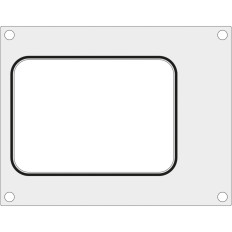 Matrixformulier voor lasmachine Hendi op de lade zonder 187x137 mm - Hendi 805664