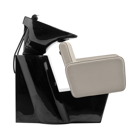 Unidad de lavado de cabello Gabbiano Bilbao Gris-Beige — vista lateral