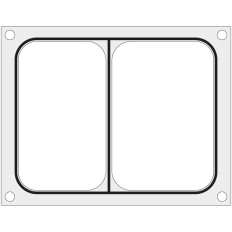 Forma de matriz para la máquina de soldadura. CAS CDS-01 en una tachuela 227x178 mm - Hendi 805398