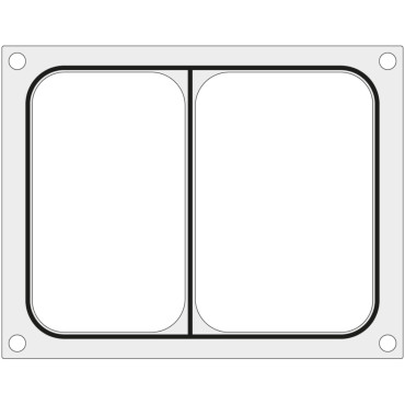 Matricos forma DUNI DF10 suvirinimo aparatas ant 227x178 mm Tack - Hendi 805800