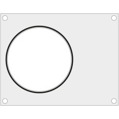 Matrixformulier voor Duni DF10-lasmachine op een woe-soepcontainer. 165 mm - Hendi 805817