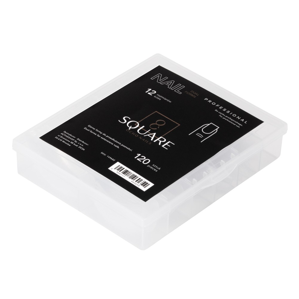OCHO NAILS négyzet alakú dual form 120 db — csomagolás