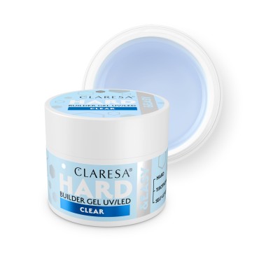 CLARESA HARD&EASY BUILDER GEL CLEAR 12g Μέσης Πυκνότητας Τζελ Δομής