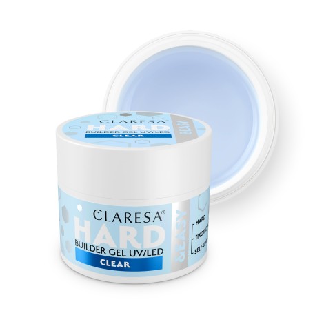 CLARESA HARD&EASY BUILDER GEL CLEAR 12g Gel Costruttore a Densità Media Trasparente
