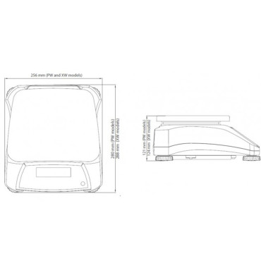 Kuchyňa Waterproof IP68 VALOR 2000 30KG / 5KG - OHAUS V22pwe30t