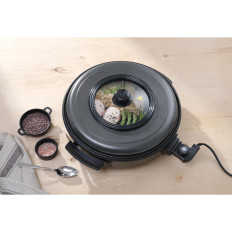 Electric frying pan for frying and baking 40cm 1400W - Hendi 239506