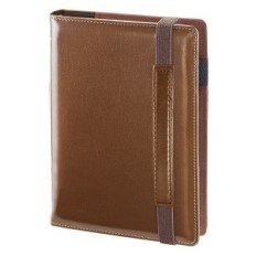 Book calendar close up to A4 Collection 43B Brown Elastic Clasp DROPS Office 2026