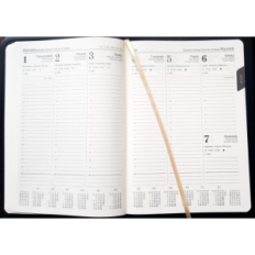 Calendário de livros A4 coleção 33b azul gotas escritório 2026