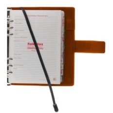 Buchkalender Organizer Segregator Cambridge 08 17,5 x 23,5 cm dunkelbraun mit Band und abnehmbarer Beitrag 2026 Tropfen Büro