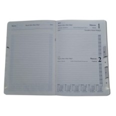 Book kalender A5, Collection 45B Brown, Aftageligt bidrag 2026, DROPS Office