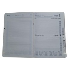 Bokkalender A5, COLLECTION 45b Brown, Avtagbart bidrag 2026, DROPS Office