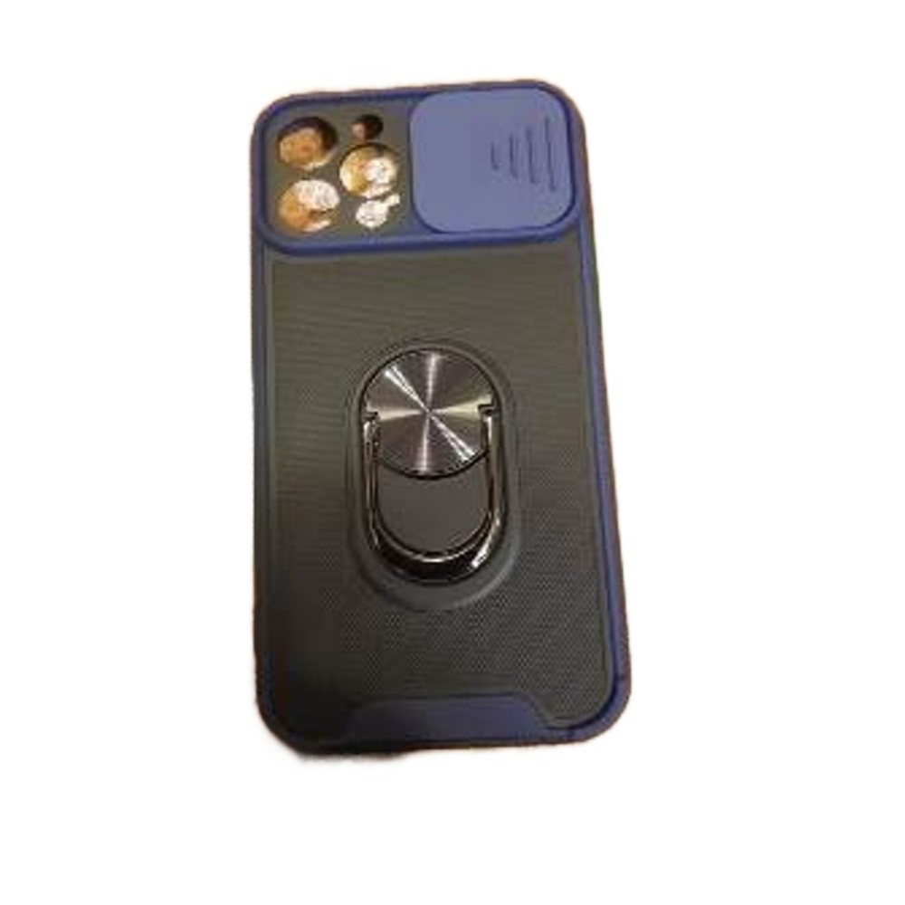 Caso per iPhone 11 / 11Pro W357 nero con bordo blu navy