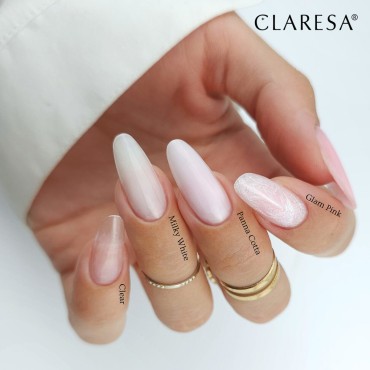 CLARESA HARD&EASY Builder Gel Panna Cotta 12g — primo piano