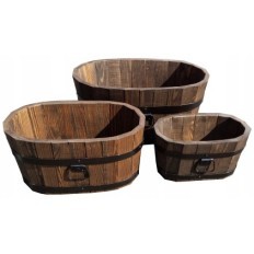 Flowerbed Pine 60x38xh31 k. Palisander