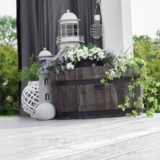 Flowerbed Pine 60x38xh31 k. Palisander