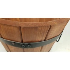 Pine pot 28xH26 k. Walnut