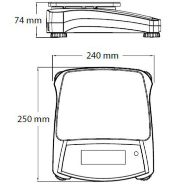 Technische Laborskala Schneller genauer Navigator NVT 6200g / 0,1 g - OHAUS Nvt6201