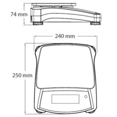 Επαγγελματικός επαγγελματίας πορεία NVT 6200G / 1G - OHAUS Nvt6200