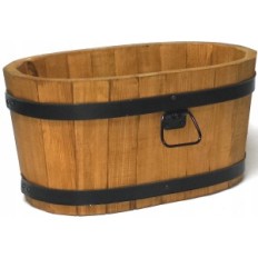 Pin à base de fleurs 50x29xh26 k. Chêne