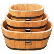 Flowerbed pine 50x29xH26 k. Oak