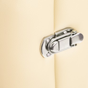 BALANCE zložljiva masažna miza iz aluminija 2 segmenta, kremna — povečava ročaja