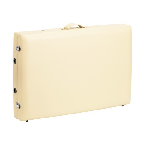 BALANCE aluminium hopfällbart massagebord 2-segments gräddfärgat