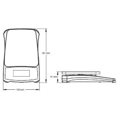 Tehnični lestvici Izobraževalna natančnost za baterije Compass CX 1200g / 0.1g - OHAUS Cx1201