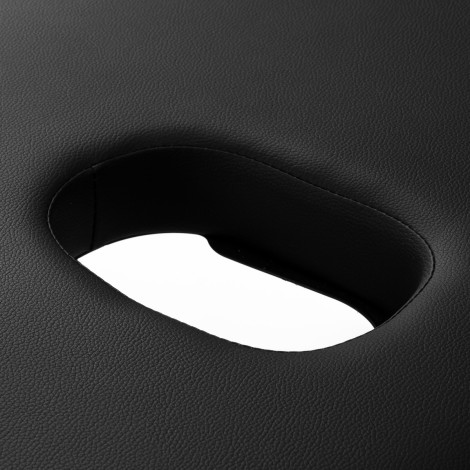 BALANCE tavolo da massaggio pieghevole in alluminio 2 segmenti nero — primo piano della superficie