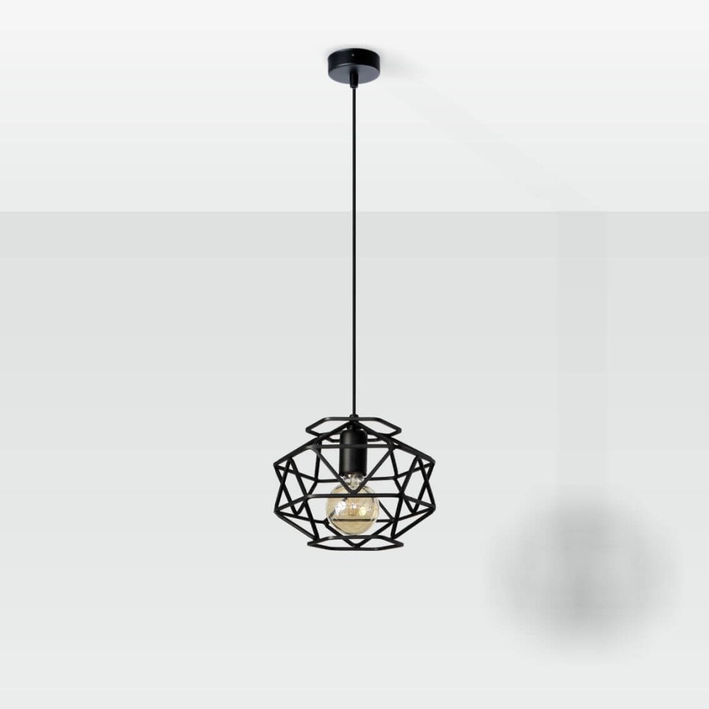 Nowoczesne Lampy Wiszące Cage 2683/Z-B-1