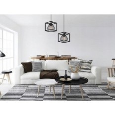 Lampada da soffitto a soffitto cestino Horus nero, 1xe27