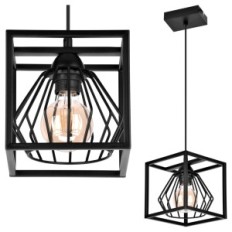 Horus basket Ceiling ceiling lamp black, 1xe27