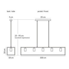 Modern Hanging Lamp Loft Horus 2858 / Z-B-5