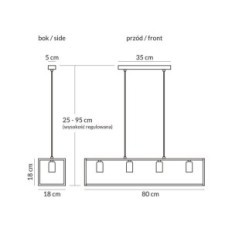 Moderne opknoping lamp Horus 2863 / Z-B-4