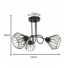 Moderní závěsná lampa Loft Livia 2847 / Z-B-3 CZ