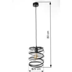 Modern Hanging lamps Loft Spring 2784 / Z-B-1 black