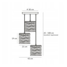 Modern Hanging Lamp Loft Spring 2787 / Z-B-3