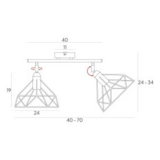 CHECH MODERN HEATING LAMP 2711 / Z-B-2 black LW2