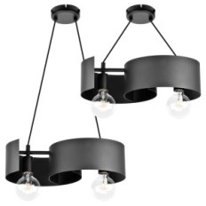 Twist Modern Hanging Lamps 2706 / Z-B-2 Black LW2