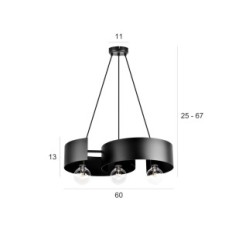 Twist Modern Hanglamp 2707 / Z-B-3 CZ LW3