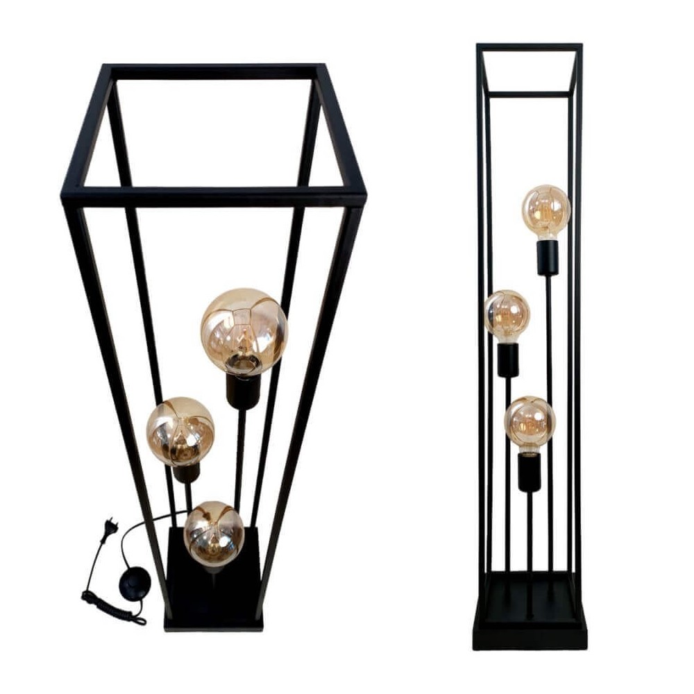 Nowoczesne Lampy Stojące Loft HORUS 3 2889/LSW-B-3